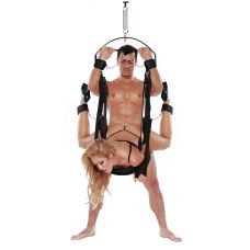 Качели для секса БДСМ для воплощения всевозможных сексуальных фантазий  черного цвета WHIPSMART BONDAGE PLEASURE SWING