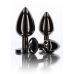 Анальная металлическая пробка M с черным камнем Butt Plug With Diamond Jewel Taboom Анальная металлическая пробка M с черным камнем Butt Plug With Diamond Jewel Taboom
