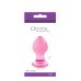 Анальная стеклянная пробка розового цвета NS Novelties Crystal small
