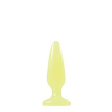 Анальная пробка желтая FIREFLY PLEASURE PLUG SMALL