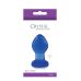 Анальний скляний затор блакитного кольору NS Novelties Crystal small