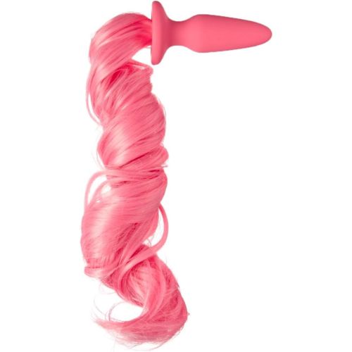 Анальна пробка із хвостом поні рожевого кольору NS Novelties Unicorn tails Анальна пробка із хвостом поні рожевого кольору NS Novelties Unicorn tails