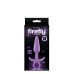 Анальная светящаяся пробка фиолетового цвета NS Novelties Firefly prince medium