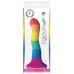 Фаллоімітатор хвилястий на присосці кольорового кольору NS Novelties Colours pride edition Фаллоімітатор хвилястий на присосці кольорового кольору NS Novelties Colours pride edition