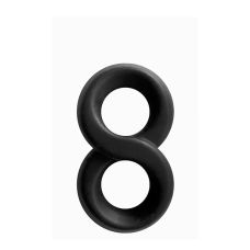 Эрекционное кольцо в форме восьмерки черного цвета NS Novelties Renegade infinity ring