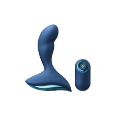 Вибромассажер простаты с пультом ДУ синего цвета NS Novelties Renegade mach II