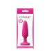 Анальная силиконовая пробка на присоске розового цвета NS Novelties Сolours pleasures  Анальная силиконовая пробка на присоске розового цвета NS Novelties Сolours pleasures