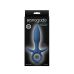 Анальная силиконовая вибпробка с кольцом синего цвета NS Novelties Vibrating king plug small Анальная силиконовая вибпробка с кольцом синего цвета NS Novelties Vibrating king plug small