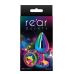 Радужная анальная пробка с кристаллом REAR ASSETS RAINBOW M