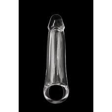 Удлиняющая реалистичная насадка на член с кольцом прозрачного цвета NS Novelties  Renegade fantasy extension MD 