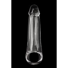 Удлиняющая реалистичная насадка на член с кольцом прозрачного цвета NS Novelties  Renegade fantasy extension LG 