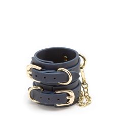 Оковы для БДСМ BONDAGE COUTURE WRIST CUFF BLUE         