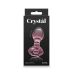 Анальная стеклянная пробка розового цвета NS Novelties Crystal Flower