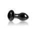 Анальная стеклянная пробка черного цвета NS Novelties Crystal gem Анальная стеклянная пробка черного цвета NS Novelties Crystal gem