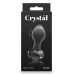 Анальная стеклянная пробка черного цвета NS Novelties Crystal gem Анальная стеклянная пробка черного цвета NS Novelties Crystal gem