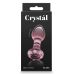 Анальная стеклянная пробка розового цвета NS Novelties Crystal gem