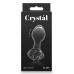Анальная стеклянная пробка черного цвета NS Novelties Crystal rose Анальная стеклянная пробка черного цвета NS Novelties Crystal rose