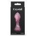 Анальная стеклянная пробка розового цвета NS Novelties Crystal rose