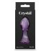 Анальний скляний затор фіолетового кольору NS Novelties Crystal rose Анальний скляний затор фіолетового кольору NS Novelties Crystal rose