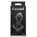Анальная стеклянная пробка черного цвета NS Novelties Crystal heart Анальная стеклянная пробка черного цвета NS Novelties Crystal heart
