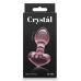 Анальная стеклянная пробка розового цвета NS Novelties Crystal heart Анальная стеклянная пробка розового цвета NS Novelties Crystal heart