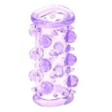 Насадка на член рельефная с открытой головкой фиолетовая NMC Lust Cluster 