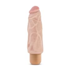 Реалистичный толстый вибромассажер MR. SKIN COCK VIBE VIBE 9 BEIGE