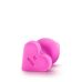 Анальний плаг силіконовий рожевий PLAY WITH ME CANDY HEART BE MINE