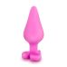 Анальний плаг силіконовий рожевий PLAY WITH ME CANDY HEART BE MINE