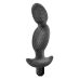Анальный стимулятор чёрного цвета со съёмной вибропулей SPARK IGNITION PRV-01 CARBON FIBER