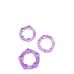 Набор эрекционных колец для продления эрекции фиолетовые STAY HARD BEADED