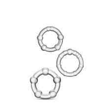 Набор эрекционных колец для члена STAY HARD CLEAR