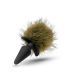 Анальна пробка з жовтим хвостиком кролика POM PLUGS BROWN Анальна пробка з жовтим хвостиком кролика POM PLUGS BROWN