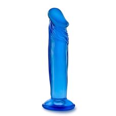 Анальний затор у вигляді члена на присосці синього кольору B Yours