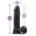 Фалоімітатор 19/5 см на присоску реалістичний кібершкіра AU NATUREL BOLD MASSIVE 9INCH DILDO
