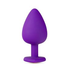 Анальна пробка зі стильним каменем TEMPTASIA BLING PLUG LARGE PURPLE