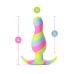 Анальная пробка разноцветная AVANT KALEIDO LIME