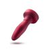 Анальна пробка з вібрацією та пультом червона