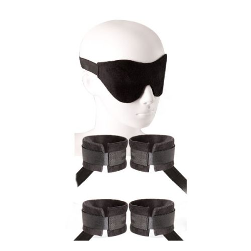Набор бондажный для БДСМ черного цвета Guilty Pleasure GP BEGINNERS BONDAGE KIT