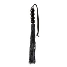 Флогер для порки черный GP SILICONE FLOGGER WHIP