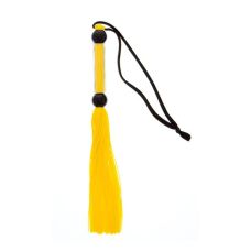 Батіг-флогер Жовтий для БДСМ GP SILICONE FLOGGER WHIP
