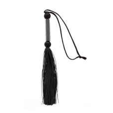 Плеть-флогер для БДСМ чёрный GP SILICONE FLOGGER WHIP