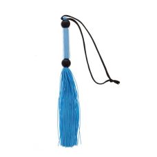 Батіг-флогер блакитного кольору для БДСМ GP SILICONE FLOGGER WHIP
