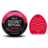 Мастурбатор яйце червоного кольору Zolo Pоcket pool 8 Ball