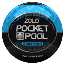 Мастурбатор яйце синього кольору Zolo Pоcket pool Corner роcket