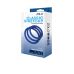 Набор эрекционных силиконовых колец синего цвета Zolo Classic stretchy silicone cock ring 3 штуки