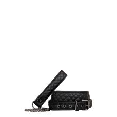 Нашийник з повідцем БДСМ чорного кольору Adam & Eve Fetish Dreams Collar & Leash