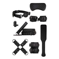 Набір для БДСМ ігор чорного кольору Adam & Eve Fetish dreams advanced bondage 7 предметів