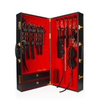 Шафа-валіза для БДСМ-аксесуарів чорного кольору TABOOM Desires Masterpiece Case 11 предметів