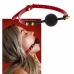 Кляп шарик в рот БДСМ черного цвета с красным ремешком Taboom Silicone Ball Gag Кляп шарик в рот БДСМ черного цвета с красным ремешком Taboom Silicone Ball Gag